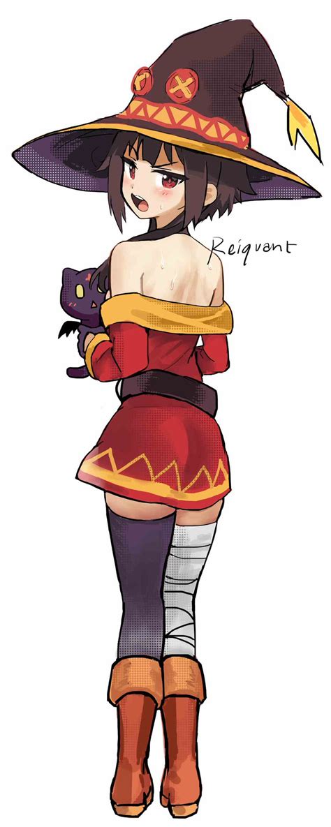 megumin and chomusuke (kono subarashii sekai ni shukufuku wo!) drawn by ...
