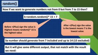 Random Function Python 的图像结果