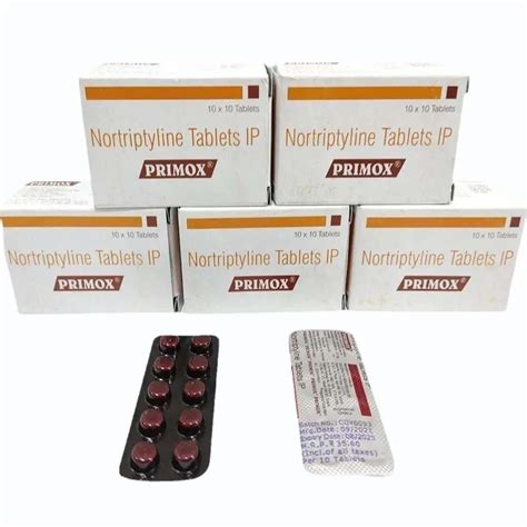 Nortriptyline Tablets I.P. 25 Mg for Bed-wetting Depression Neuropathic ...