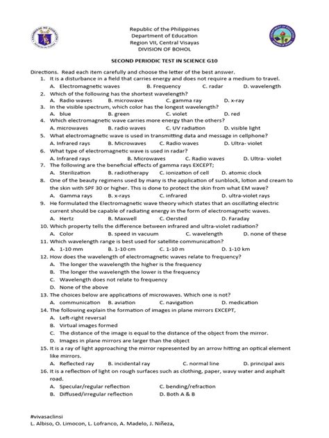 Image result for Class 10 Science Periodic Test 2