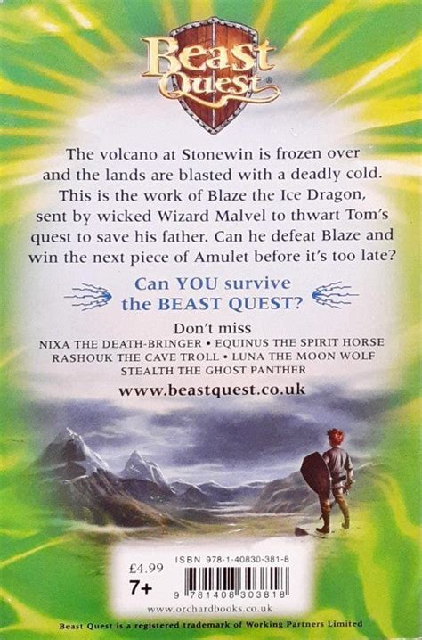 Beast Quest The Amulet of Avantia Blaze The Ice Dragon Beast Quest 23 ...