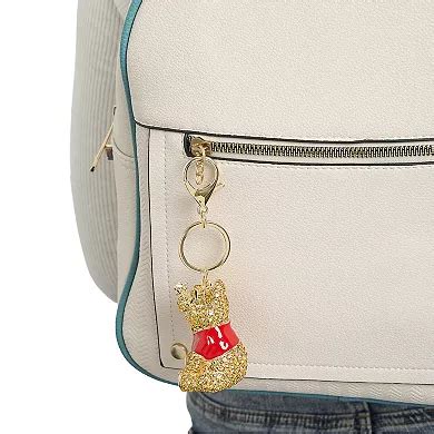 Disney Winnie the Pooh Crystal Pavé Bag Charm Keychain Officially Licensed