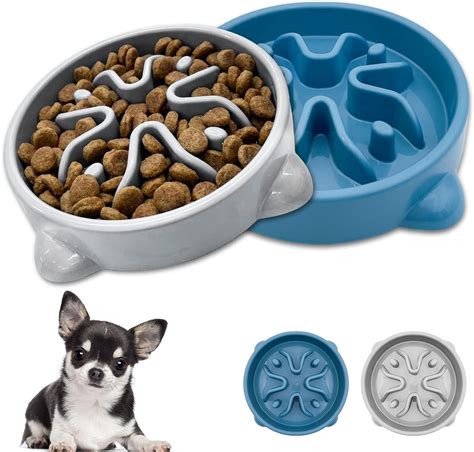 Amazon.com: Tarli Slow Feeder Straight Sides Dog Bowl with Stainless ...