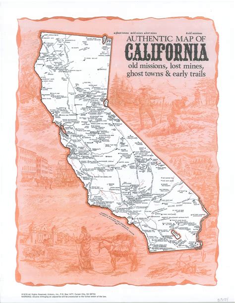 Map Of California Ghost Towns