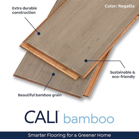 CALI Bamboo (Engineered) Regatta Bamboo 5-5/16-in W x 9/16-in T x 72-in ...