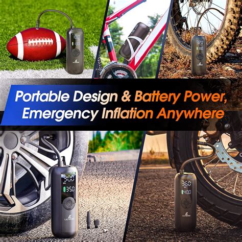 LILTSDRAE Portable Electric Bike Pump with Psi Gauge - Mini India | Ubuy