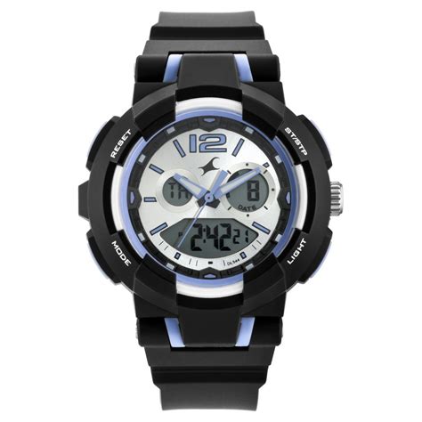Buy Online Fastrack Street Line Quartz Digital Analog Digital Silver ...