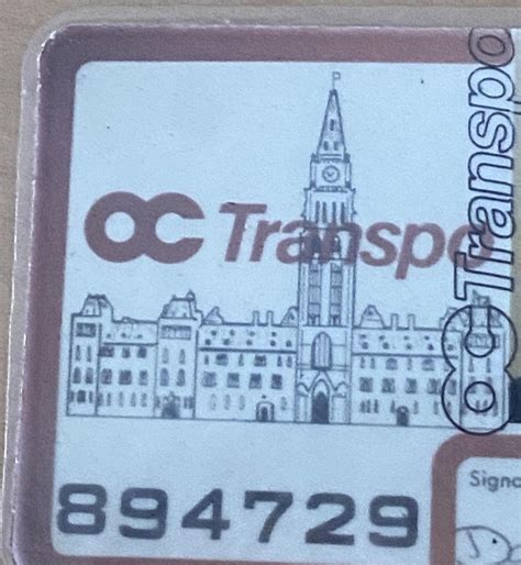 Found an old OC Transpo bus pass at home. Can anyone give an ...
