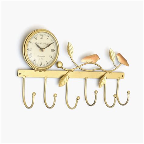 Buy VEDAS Mystical India Metal Bird on Tree Wall Accent with Hooks and ...