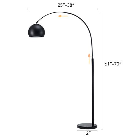 Buy Bestco 70 Modern Arching Floor Lamp Arc Standing Lamp with ...