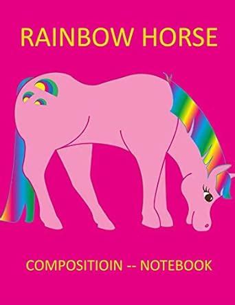 Rainbow Horse: Composition Notebook : Amazon.in: Books