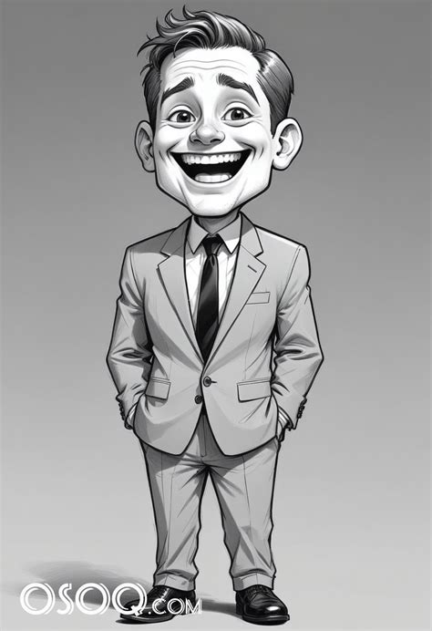 Black and White Business Cartoon Image 的图像结果