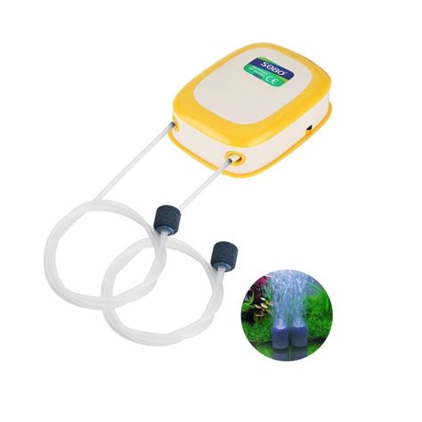 SOBO SB-9905 Two-Way Air Pump – Quiet & Adjustable Aquarium Aeration ...