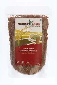 Nature's Dude Pure organic Red Rice , 500 gm Red Matta Rice (Full Grain ...