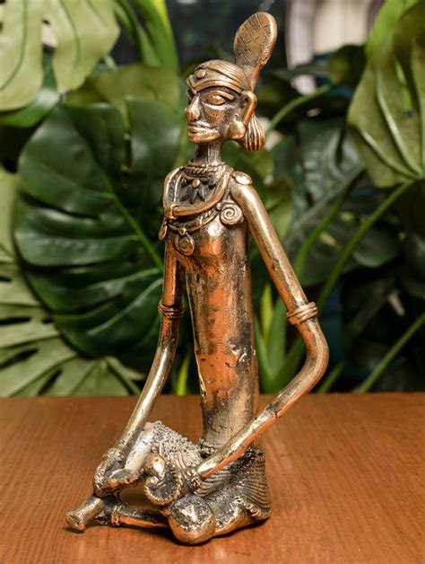 Dhokra Craft Curio (Medium) - Lady