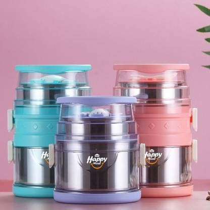 Flipkart.com | Dherik Tradworld 3 Layer Lunch Boxes Stainless Steel ...