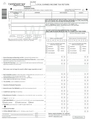 Local Tax Form - Fill and Sign Printable Template Online