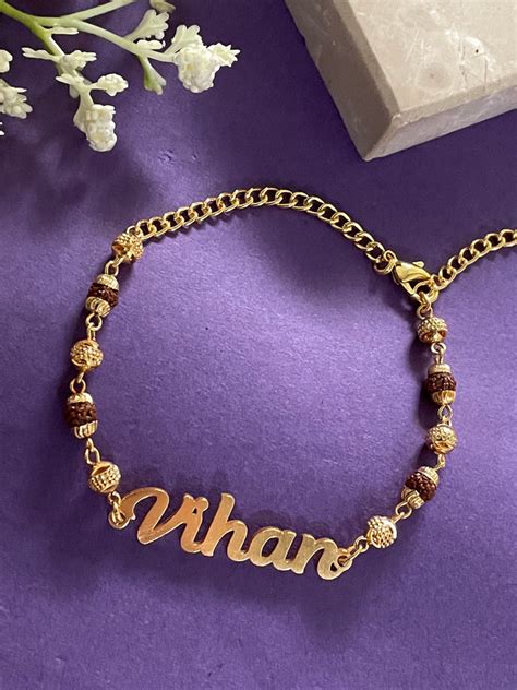 Designer Customized Full Name Pendant Rakhi | Digital Dress Room