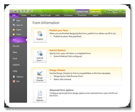 InfoPath Form Add Submit Button 的图像结果