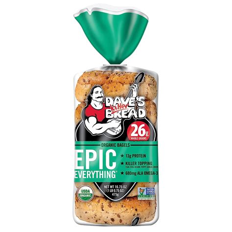 Amazon.com: Dave's Killer Bread Epic Everything Bagels, Organic Bagels ...