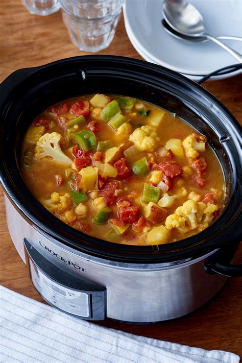 Slow Cooker Recipe: Curried Vegetable and Chickpea Stew | Recipe | Slow ...