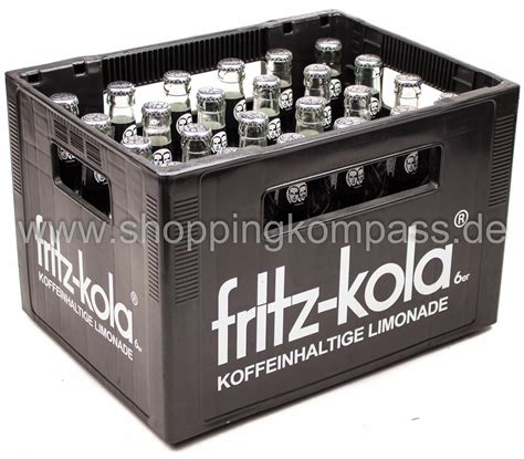 Cola & Colamixgetränke - Fritz Kola Kasten 24 x 0,33 l Glas Mehrweg ...
