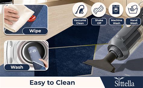 SITTELLA Rubber 2 Pcs Anti-Skid Kitchen Mats 3mm, Water Absorbent Rug ...