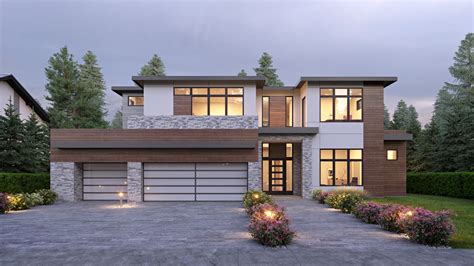 Luxury 5 Bedroom Contemporary Style House Plan 9996 - Plan 9996