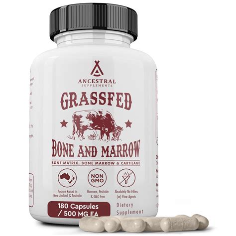 Ancestral Supplements Grass Fed Beef Bone And Marrow Supplement 3000mg ...
