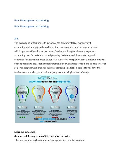 Image result for Management Accounting Assignment 2 Unit 5