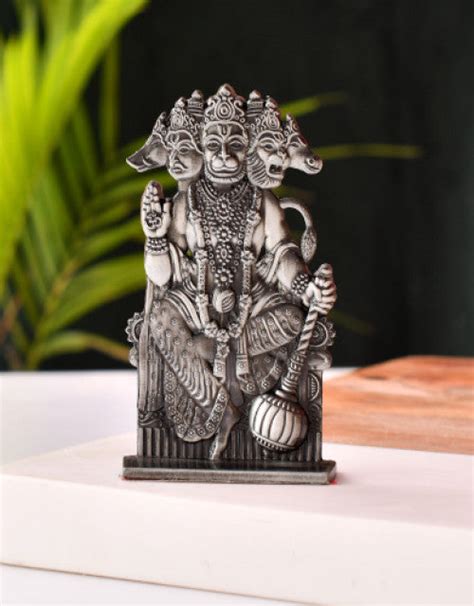 Divine Panchmukhi Hanuman Idol for Home Temple & Car Dashboard – Apna jugad