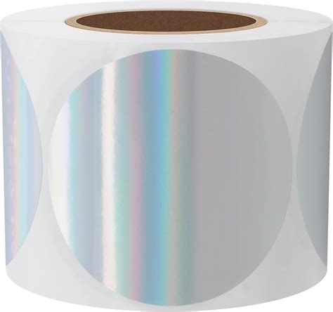 Hybsk Holographic Silver Thermal Sticker Rainbow Thermal Labels for ...