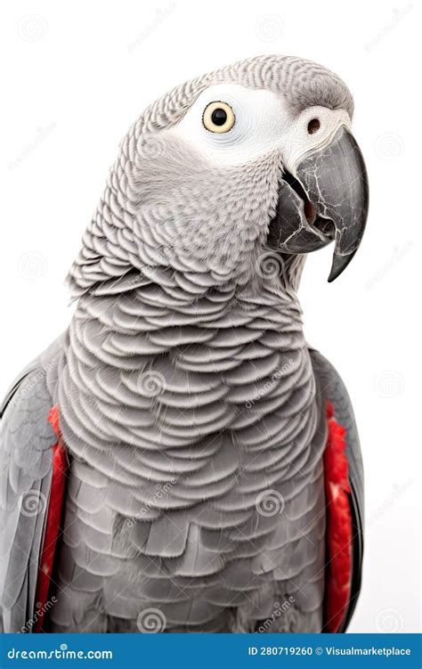 African Grey Parrot Talking Stock Photo - Image of african, mimicry ...