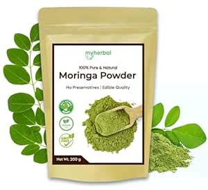 myherbal Pure & Natural Moringa Powder 200gm | Immunity Booster ...