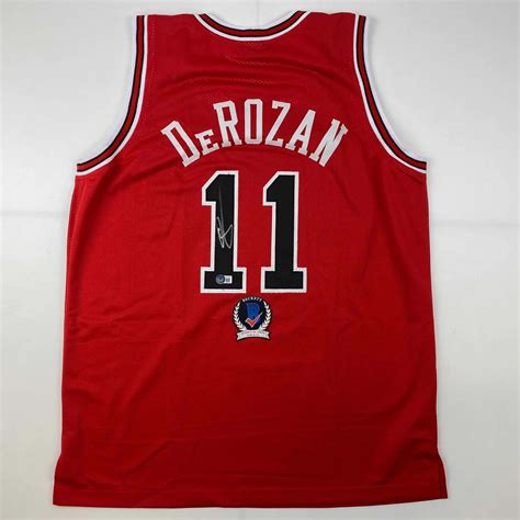 Autographed/Signed DeMar DeRozan Chicago Red Basketball Jersey Beckett ...
