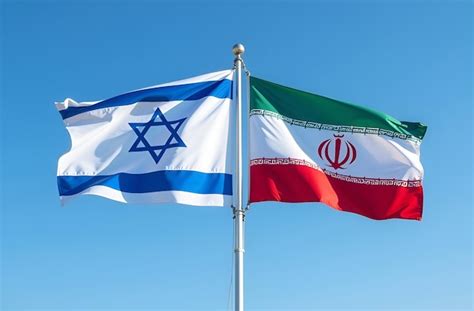 Flags of iran and israel | Premium AI-generated image