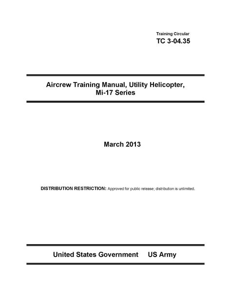Training Circular TC 3-04.35 Aircrew Training Manual, Utility ...