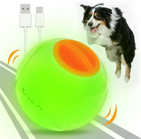 Xeuch LED Dog Ball Rechargeable, Light Up Interactive Dog Ball Toys ...