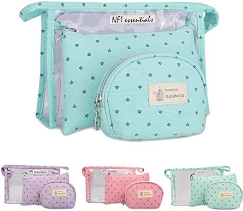 Okayji Cosmetic Bags Different Sizes Travel Makeup organizer and ...