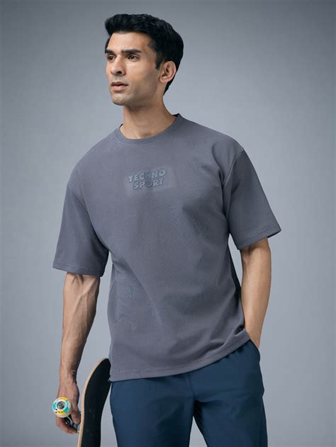Men Slim Fit Crew Neck T-shirt with Cotflex