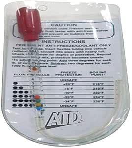 ATD Tools 1101 Pocket Antifreeze and Coolant Tester with Pouch : Amazon ...