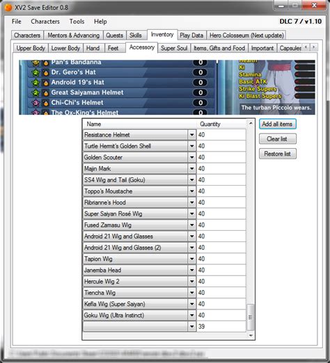 How to Use XV2 Save Editor 的图像结果