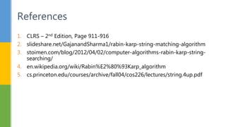 Image result for Rabin-Karp String Matching Algorithm