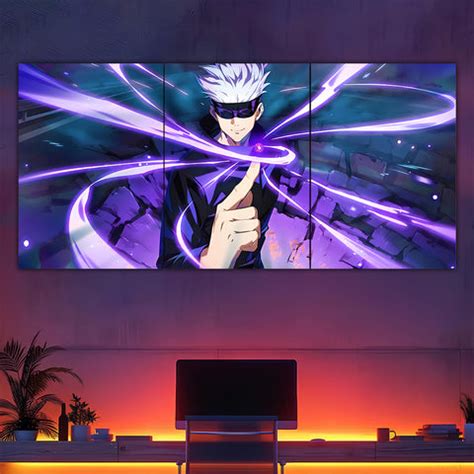 Gojo Purple Split Poster – Frame Kro