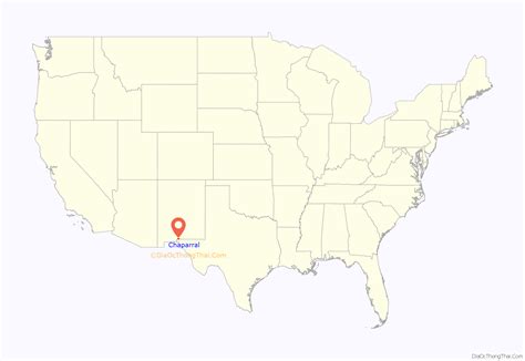 Map of Chaparral CDP