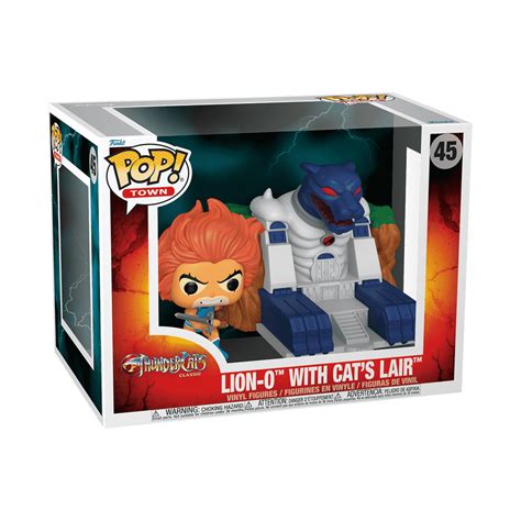Funko Pop Town! Animation: Thundercats - Lion-O with Cat's Lair – Blue ...