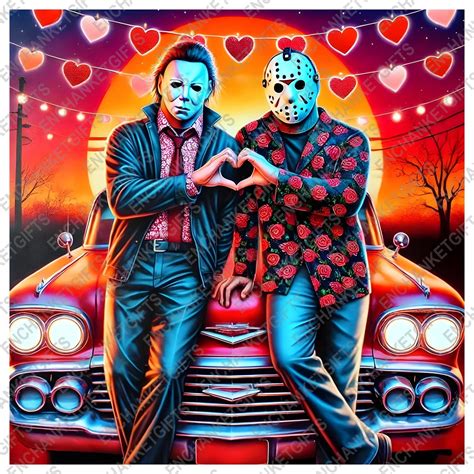 Horror Characters Valentine Png, Scary Movie Valentine Png, Trendy ...