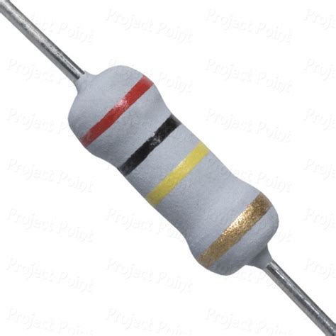 200K Ohm 1W Flameproof Metal Oxide Resistor -, 1W MOF, 1W MOR, 1W RSF ...