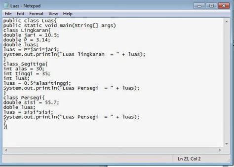 Image result for Contoh Kode Program Java
