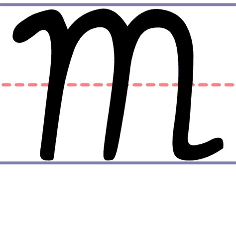 How to Write a Cursive Uppercase M